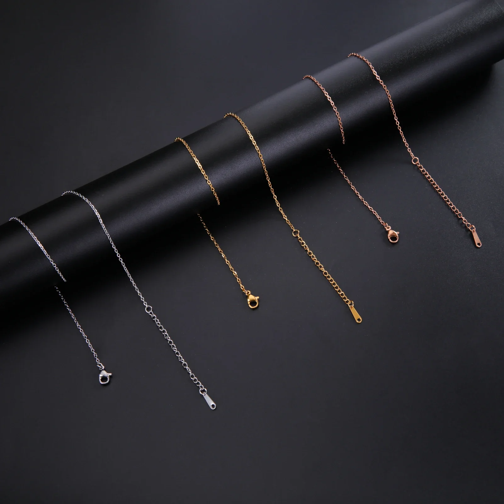 Teamer Stainless Steel Chain Necklace for Women Ordinary Cross Chain Gold Color Punk Choker Fashion Jewelry Birthday Gifts 2025