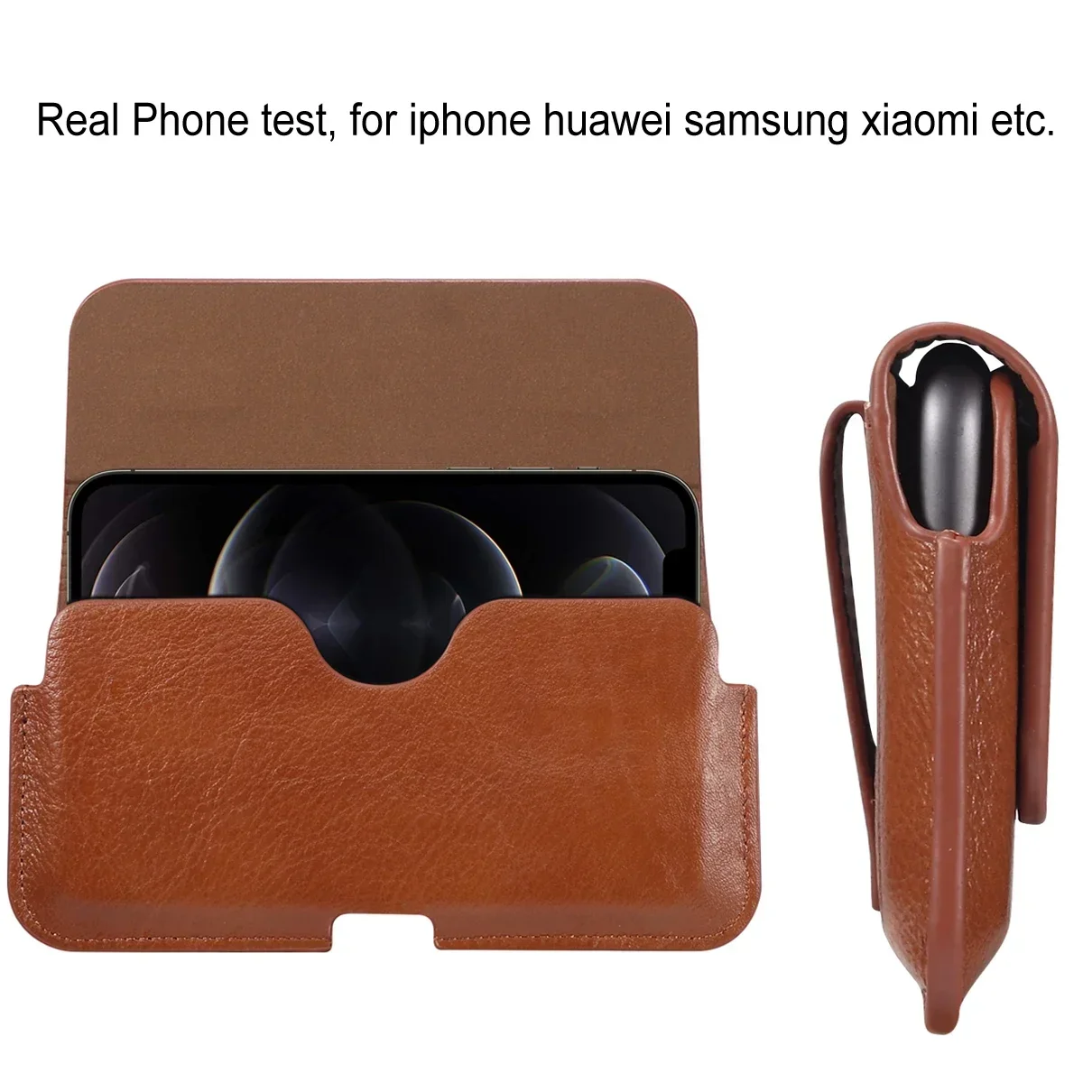 High Grade Leather Case Phone Cover Belt Bag for IPhone 15 14 13 12 Mini 11 Pro 7 8 Plus XR X for Samsung S24 S23 S22 for Huawei