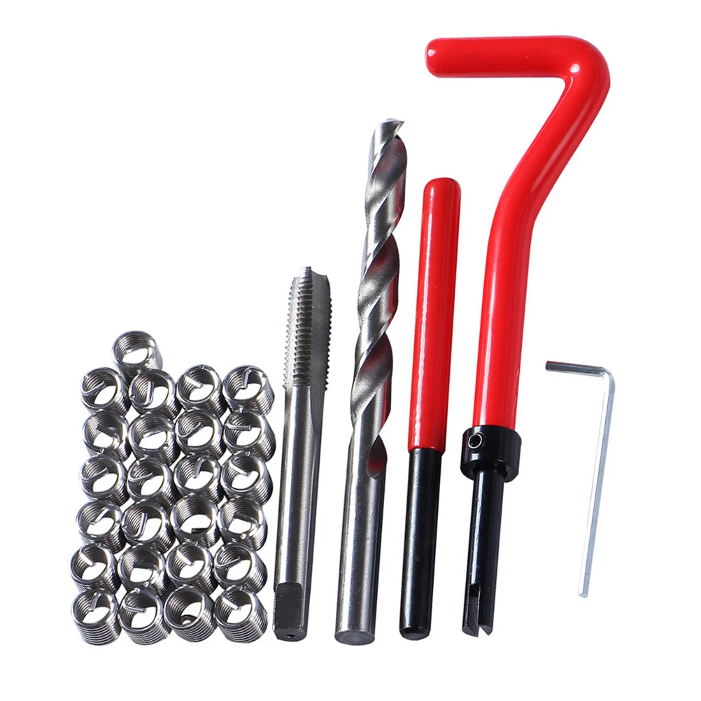 

30Pcs Car Repair Tool Kit Multi Function Thread Fix System Insert for Damaged Threads Fast Easy Use Thread Repair Kit