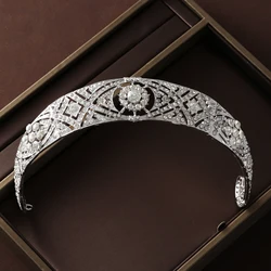 Itacazzo Bridal Headwear Full Of Baroque Atmosphere Vintage Silver-colour Women's Bridal Tiaras