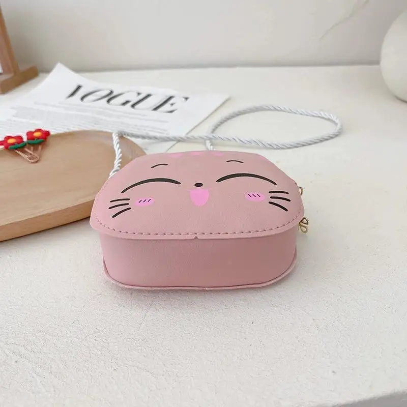 New Cartoon Kids Bag Fashion Cute Cat Crossbody Bag Coin Wallet Lovely Hand Bags For Boys And Girls Mini Shoulder Bags Kids Gift