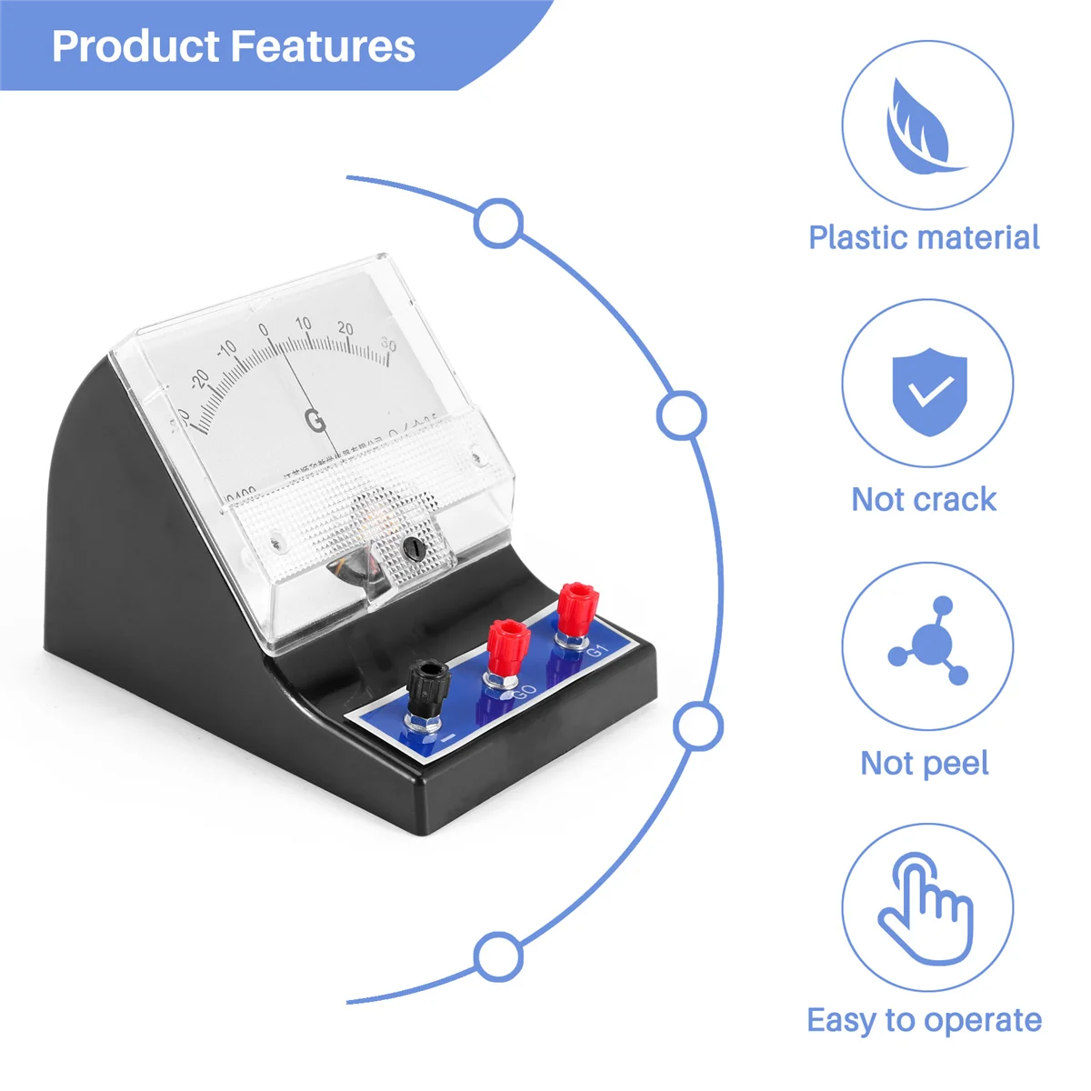 

【Hot-Selling!】Analog Ammeter Pointer Type Electrical Current Ampere Tester Sensitive Amperemeter Microammeter Galvanometer
