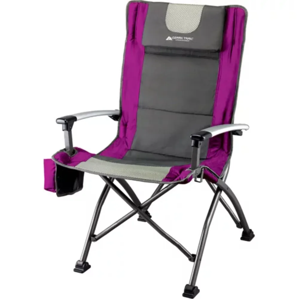 

Pink With Cupholder Camping Supplies Adult Beach Folding Chair and Headrest Free Shipping Outdoor Furniture Pocket Lounge Chairs