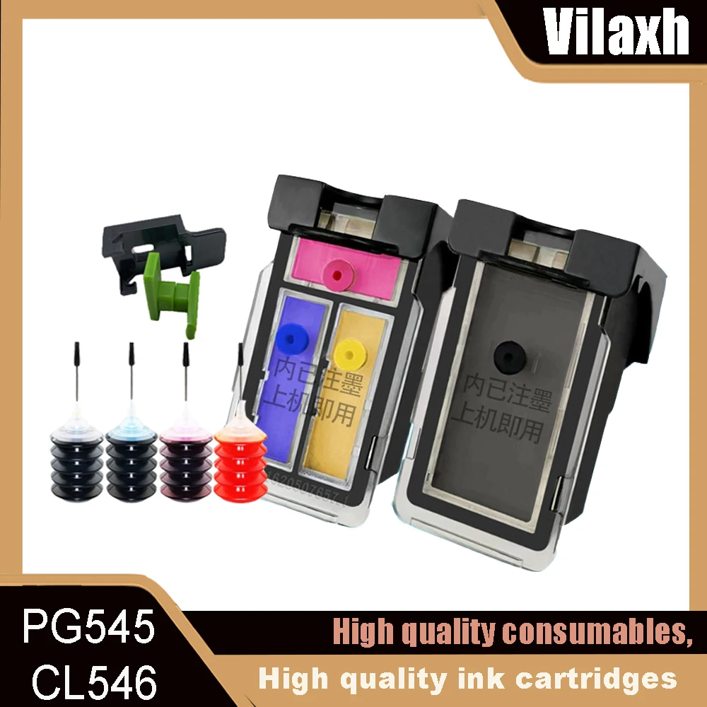 

Compatible 545XL 546XL 545 XL 546 XL Ink Cartridge for Canon PG545 CL546 PG-545 Pixma MG3050 2550 2450 2550S 2950 MX495 Printer