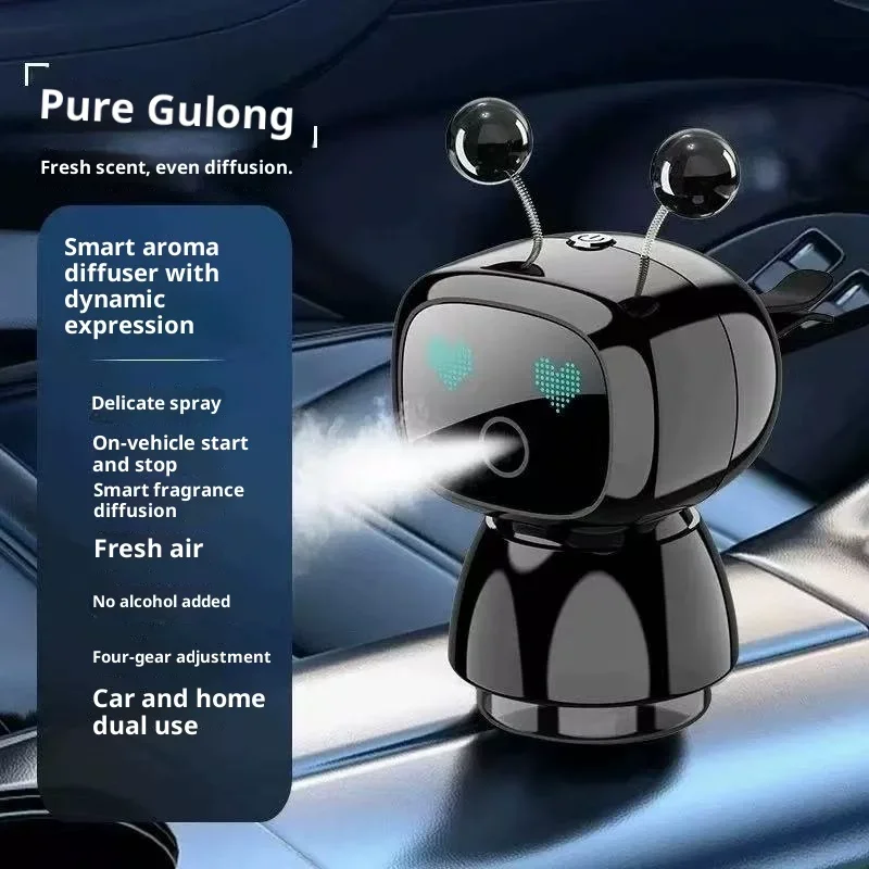 Smart Car Aromatherapy Robot Car Perfume Vehicle Air Purification Humidifier Fully Automatic Car Fragrance Sprayer_voghion.com