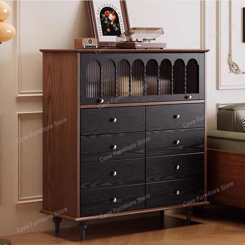 

Nordic Luxurious Sideboard French Solid Wood Entrance Living Room Wine Cabinet Coffee Entrance Shelf Home Furniture Comedor FYLC