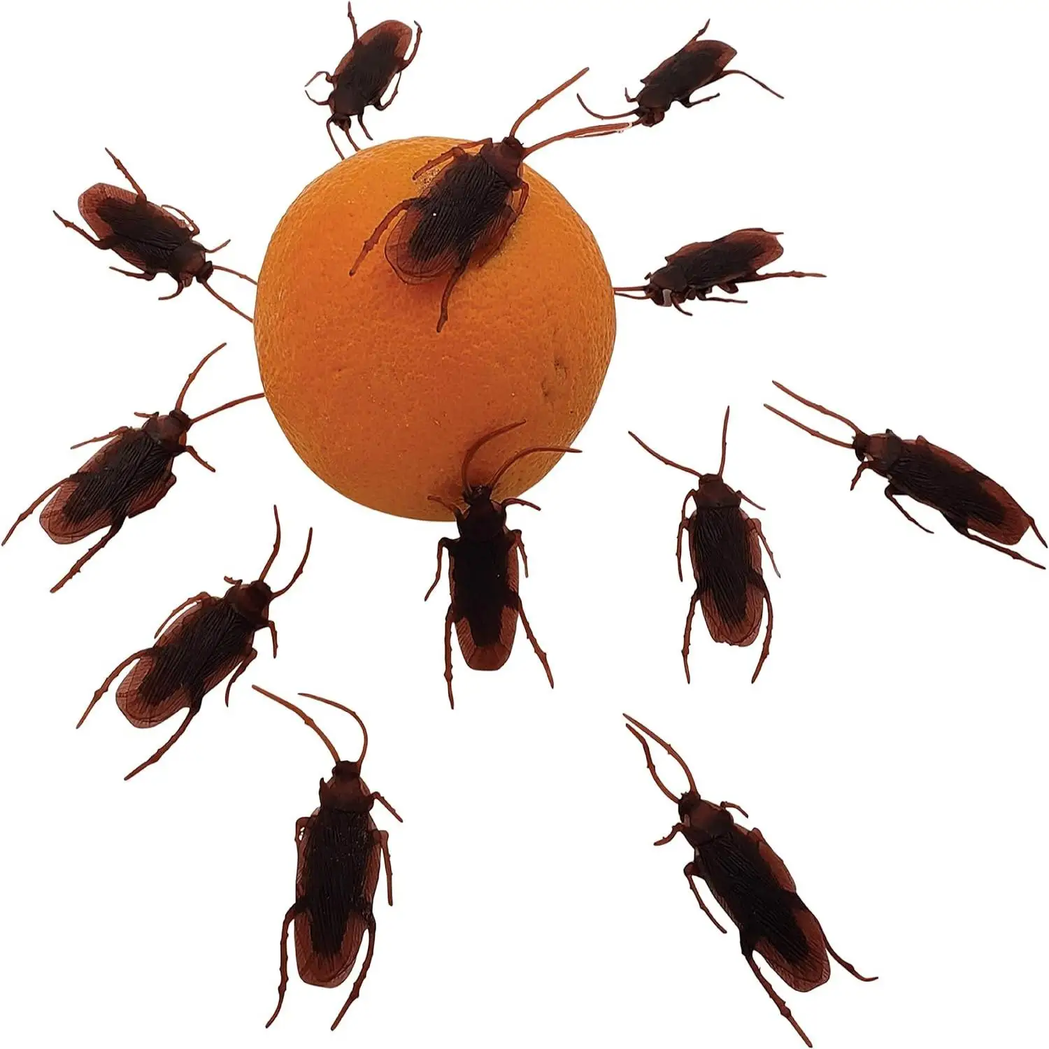 50 pz falsi scarafaggi scherzo scarafaggi finti plastica falso scarafaggio divertente trucco scherzo giocattoli scarafaggio per i regali di scherzo di Halloween