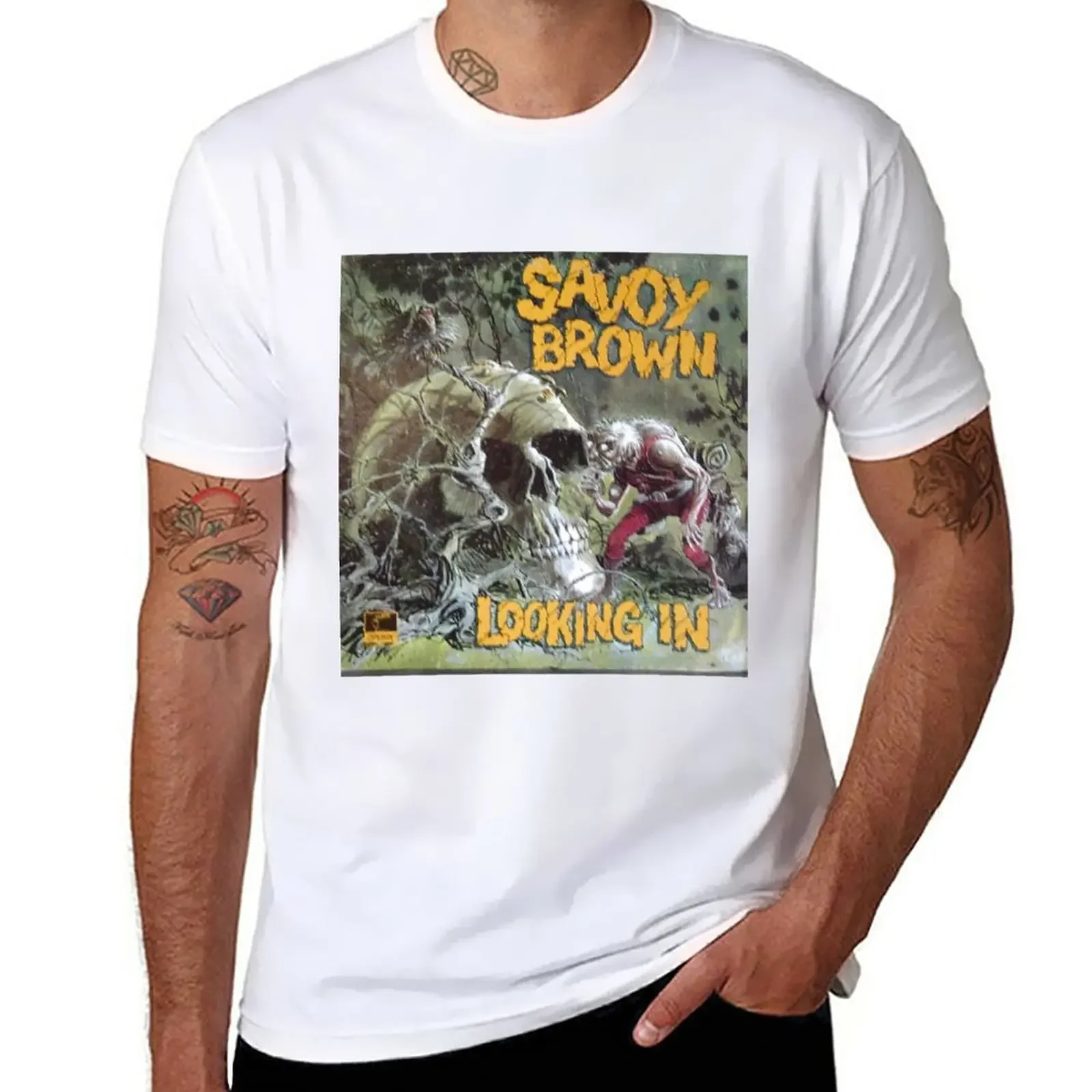 Savoy Brown Looking In T-Shirt customizeds blacks mens graphic t-shirts funny