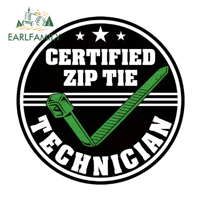 

Наклейки EARLFAMILY Zip Tie Certified Fine Stickers: Забавные, привлекательные, водонепроницаемые, устойчивые к царапинам, для автомобиля