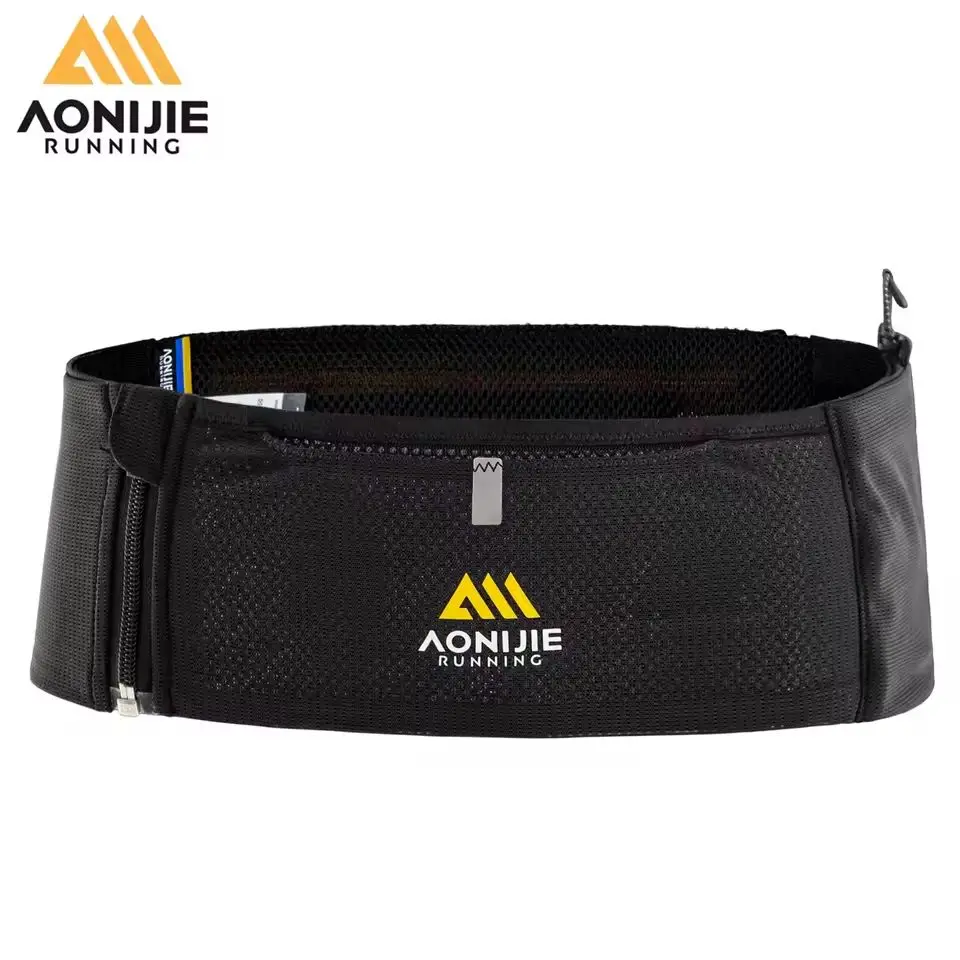 AONIJIE Sports Fanny Waist Bag Suitable Lightweight Travel Pocket Key Wallet Zipper Running Waist Packs Belt Triathlon Marathon