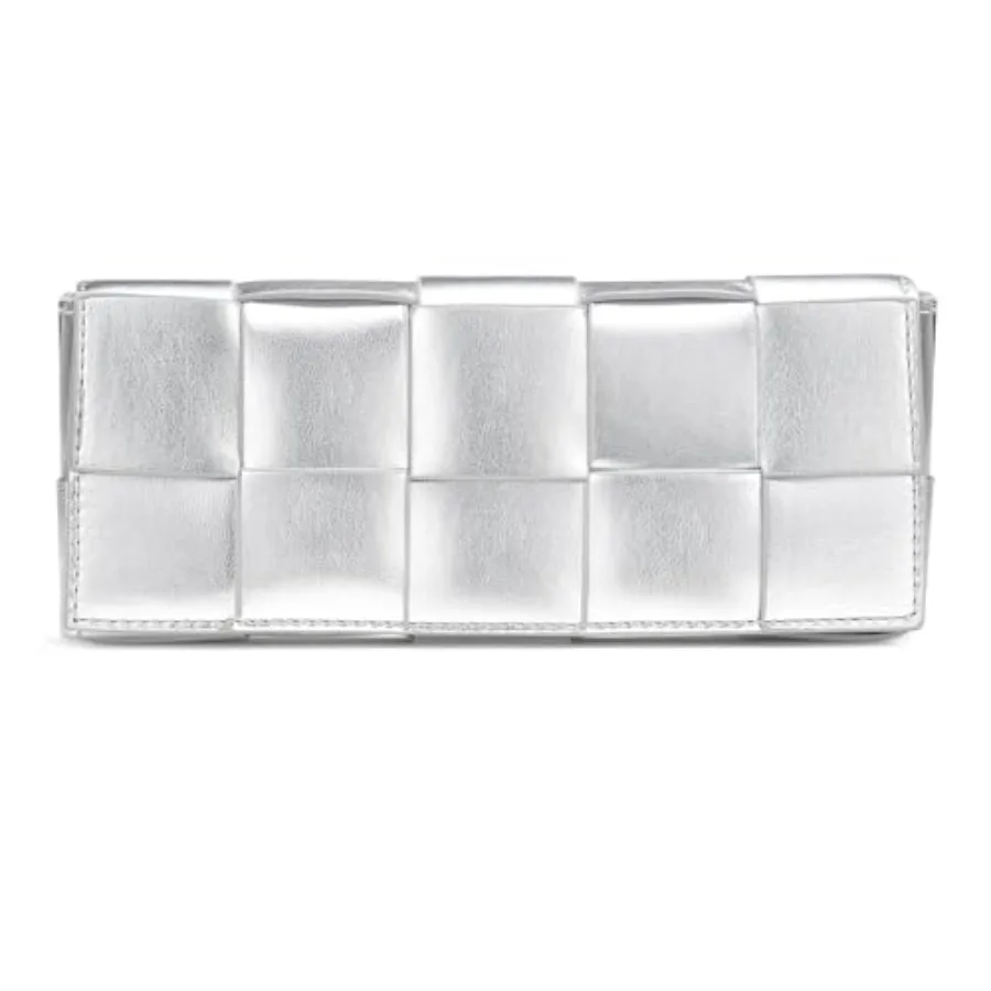 

CHUNLI Woven Clutch Purses for Women - Sleek Shoulder Handbag for Evening, Formal Events, Wedding, Party, Special Occasions