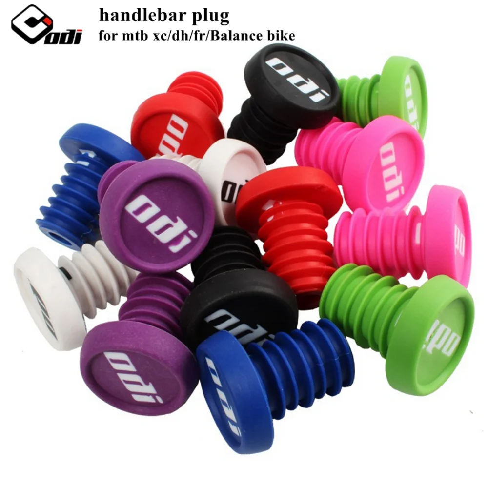 Odi Mountain Bicycle Parts Grip Anti-slip Firm Handlebar Caps Manopole Mtb Bike Bar Ends Plugs For Bmx Dh Fr Balance  2 Pcs