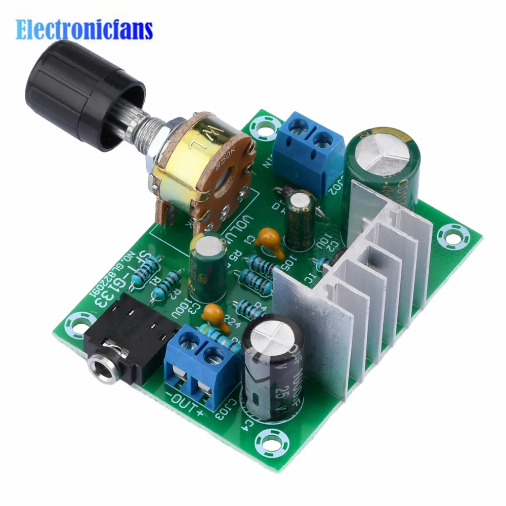 TDA2030A Amplifier Board Finished Product Mono Wide Voltage 9-20V Input 12V Single Power Supply 15W Digital Audio Module