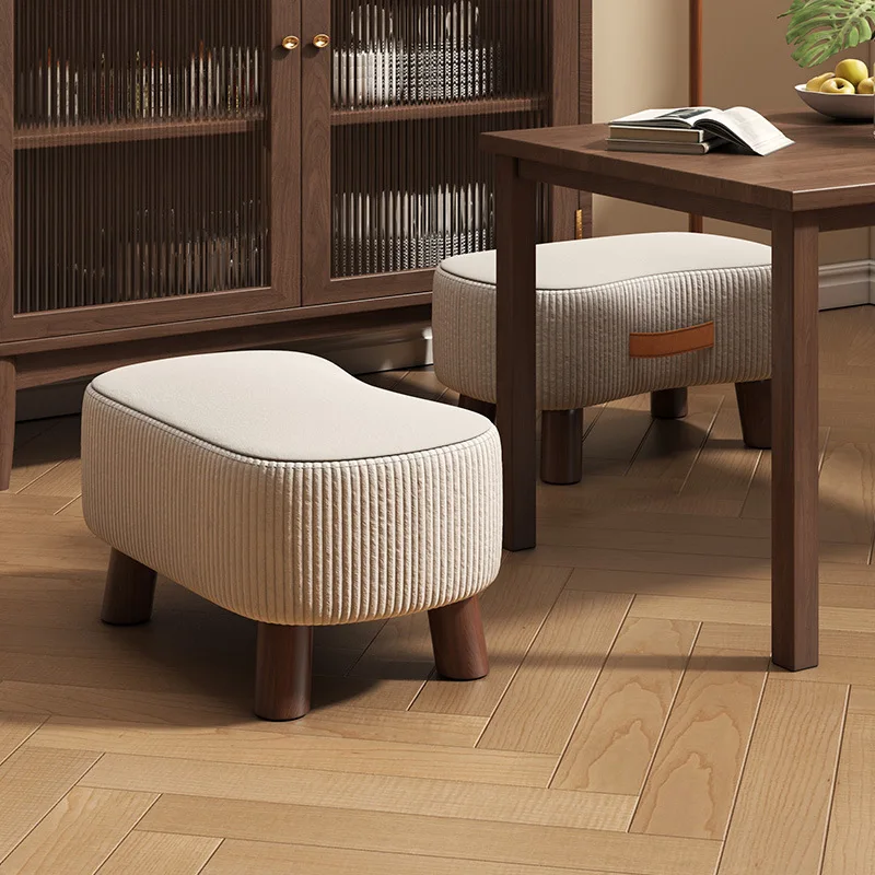 مقعد صغير، مقعد بسيط لتغيير الأحذية، أريكة غرفة المعيشة، مقعد مسند للقدمين، طاولة القهوة، مقعد صغير منخفض، حقيبة ناعمة، كرسي صغير #4