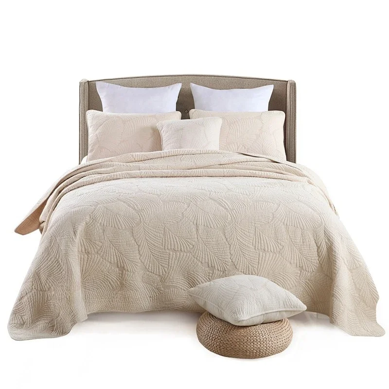 

Solid color, embroidery, pure cotton bed cover, washable, pure cotton air conditioner quilt