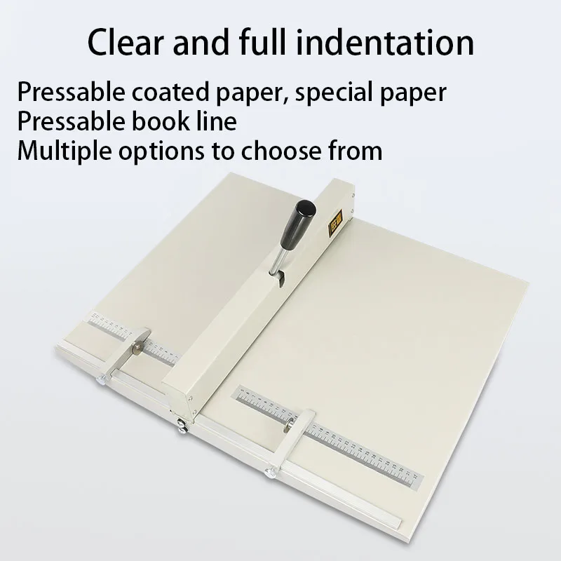 Manual Cover Folding Card Photo Greeting Card Compacting Line Book Flip Line A4 A3 Crease Machine