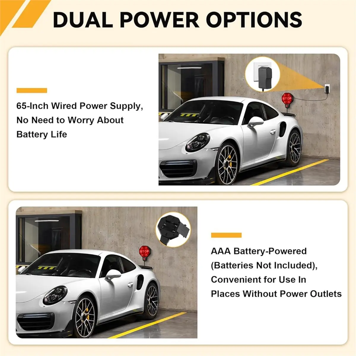 

Регулируемый парковочный датчик REST для гаража с LED-индикаторами, датчик помощи при парковке с двумя вариантами питания, вилка стандарта ЕС