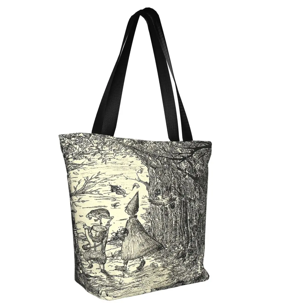 OTGW Through The Unknown Casual Shoulder Tote Shopping Bag Large Capacity Simple Generous For Travelling Christmas Present