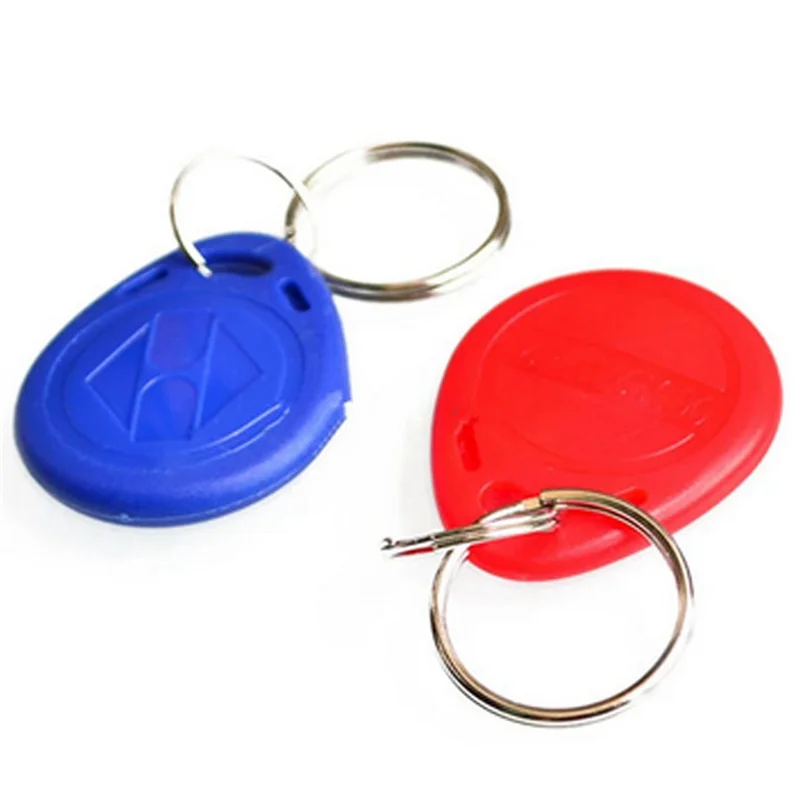 B50B-EM4100 Read Only EM4100 125Khz Card Proximity Token Keyfobs Red Plastic Proximity Card 5Piece