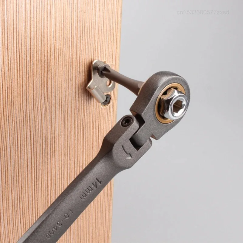 Imagem -04 - Multifuncional Ratchet Spanner Grupo Cabeça Flexível Caixa Dupla Chave Soquete Chave de Fenda Bits Auto Reparação Ferramenta 23 Pcs