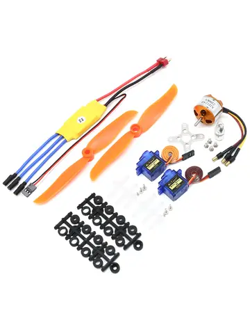 A2212 2212 2200KV Brushless Motor 30A ESC Motor 6035 Propeller SG90 9G Micro Servo for RC Fixed Wing Plane Helicopter