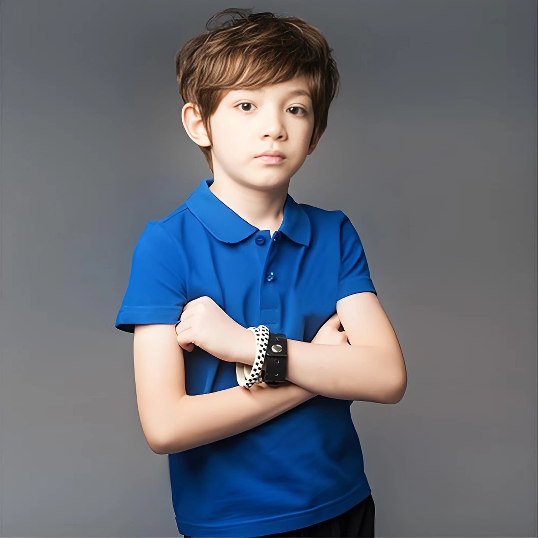 Boys Casual Classic Design Slightly Stretch  POLO, Kids Clothes For Spring Summer Indoor Outdoor