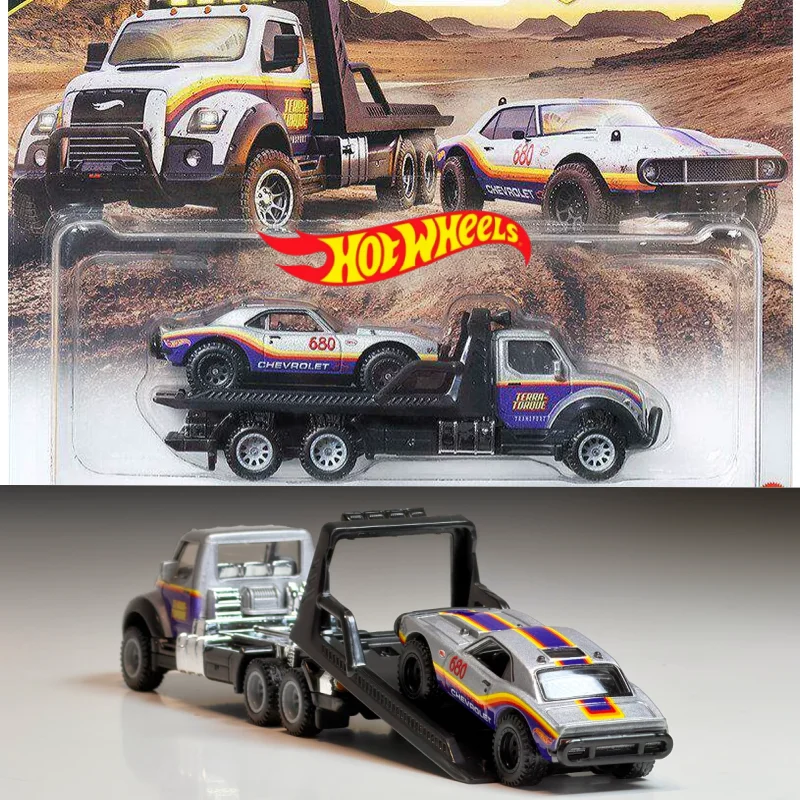 

Hot Wheels Premium Car Culture Team Transport Diecast Alloy Car FLF56 Honda Civic Camaro Off Road Volkswagen Collectible Model