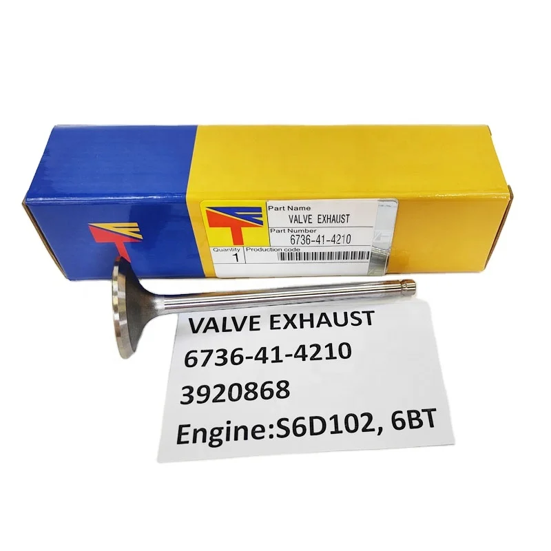 

Engine Parts VALVE EXHAUST 6736-41-4210 3920868 for Engine S6D102 6BT