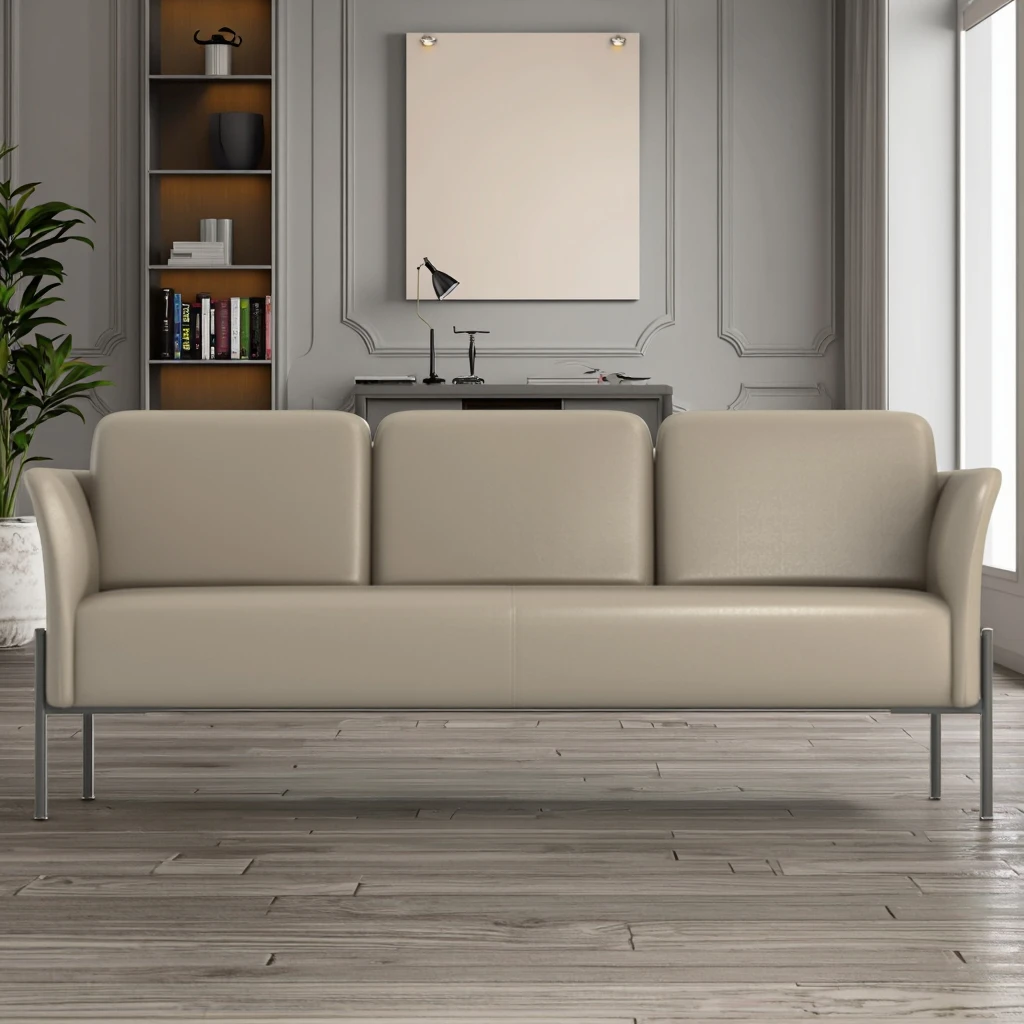 Luxury High Quality Leather Sectional Sofa Simple Chinese Design for Home Office Living Room Indoor Spaces for Hotels Lounges