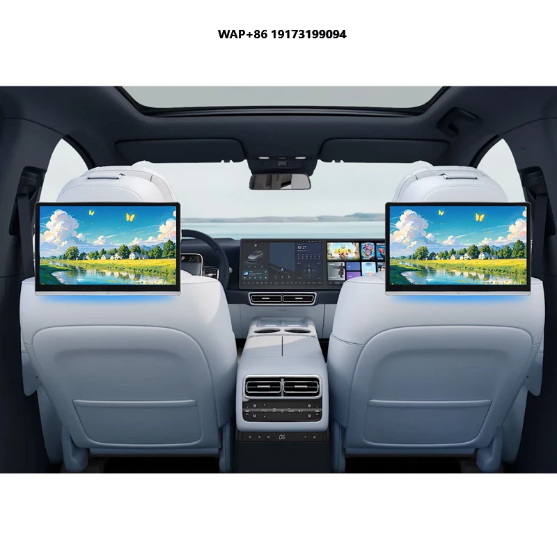 13.3 بوصة 4K 2.5D شاشة تلفزيون ذكي المقعد الخلفي مشغل الترفيه سيارة أندرويد مسند الرأس العالمي السيارات الوسائط المتعددة