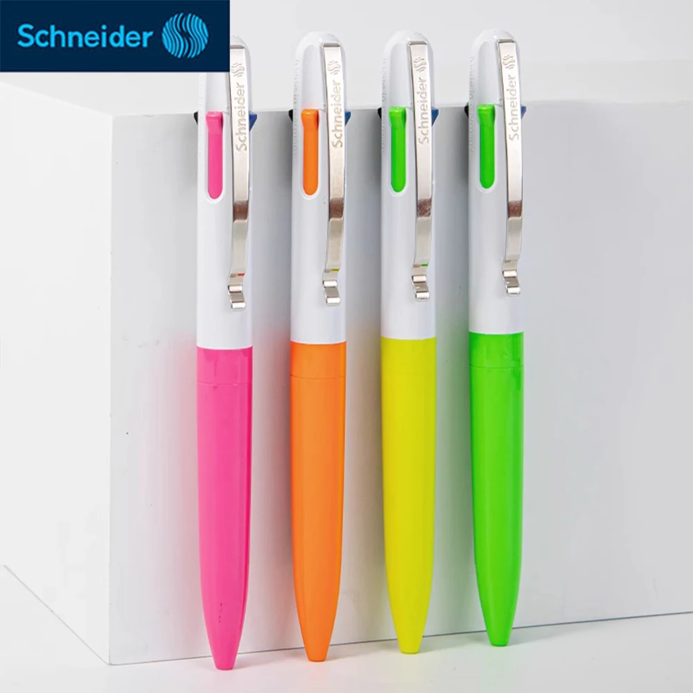 Germany Schneider 4-in-1 Ballpoint Pen Press Type Multi Functional Pen TAKE4 4-color 0.7mm School Supplies Office Stationery