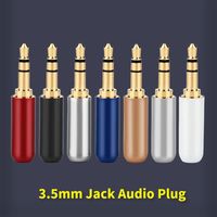 Audio Connector Jack 3.5 mm Plug 3 Pole Stereo 3.5mm Microphone Connectors DIY Earphone Speaker Wire Multi Color 3 5 mm Jacks