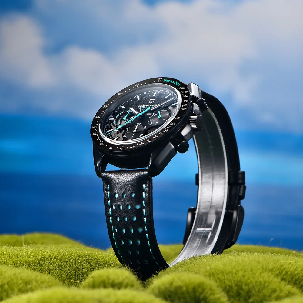 2026 Pagani Design Moon Men's Watch Men's Business Quartz Watch AR Sapphire Waterproof Skeleton Sports Chronograph Reloj hombre