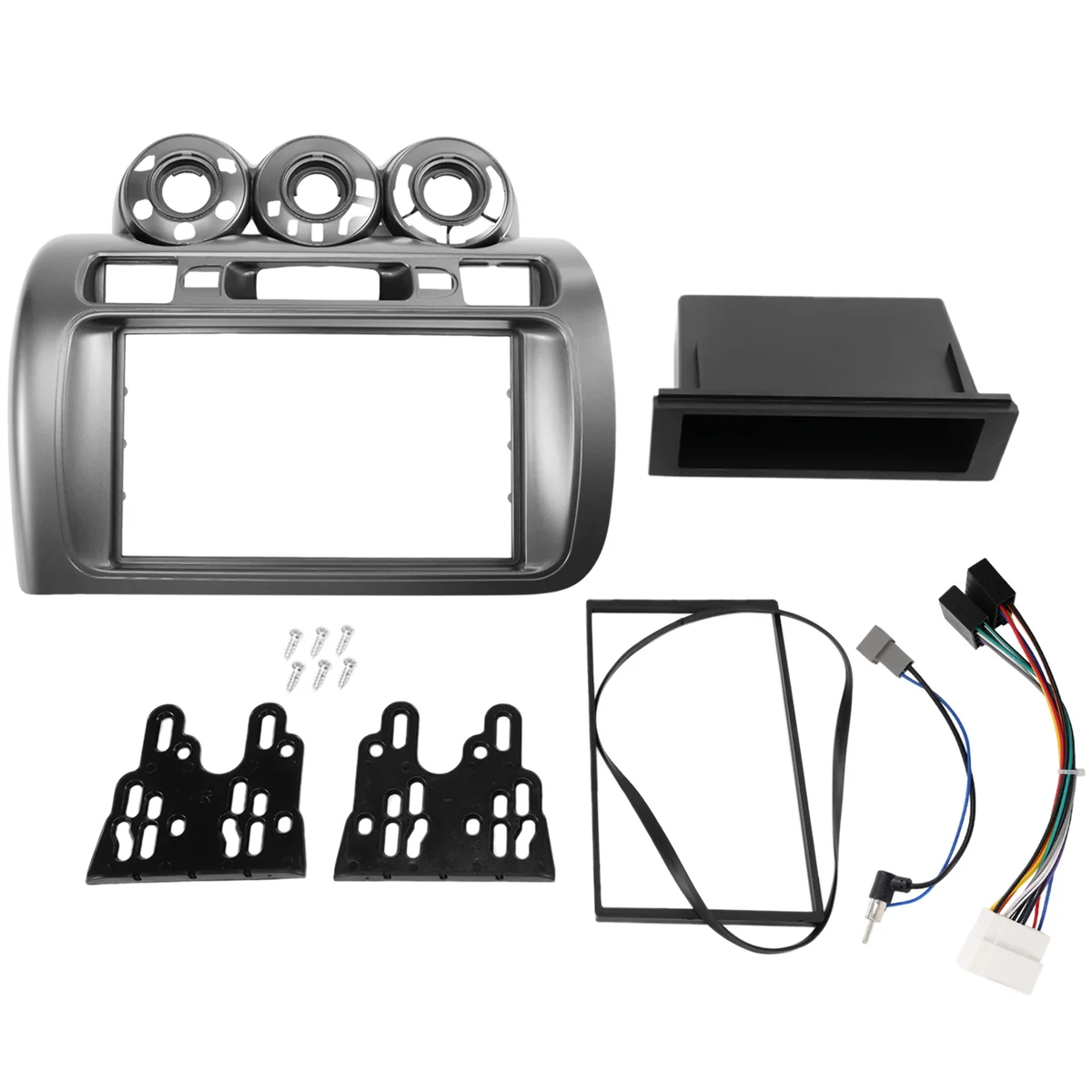 Radio Fascia For Honda Jazz City One Din Dvd Stereo Cd Panel Mount Installation Trim Kit Frame Bezel