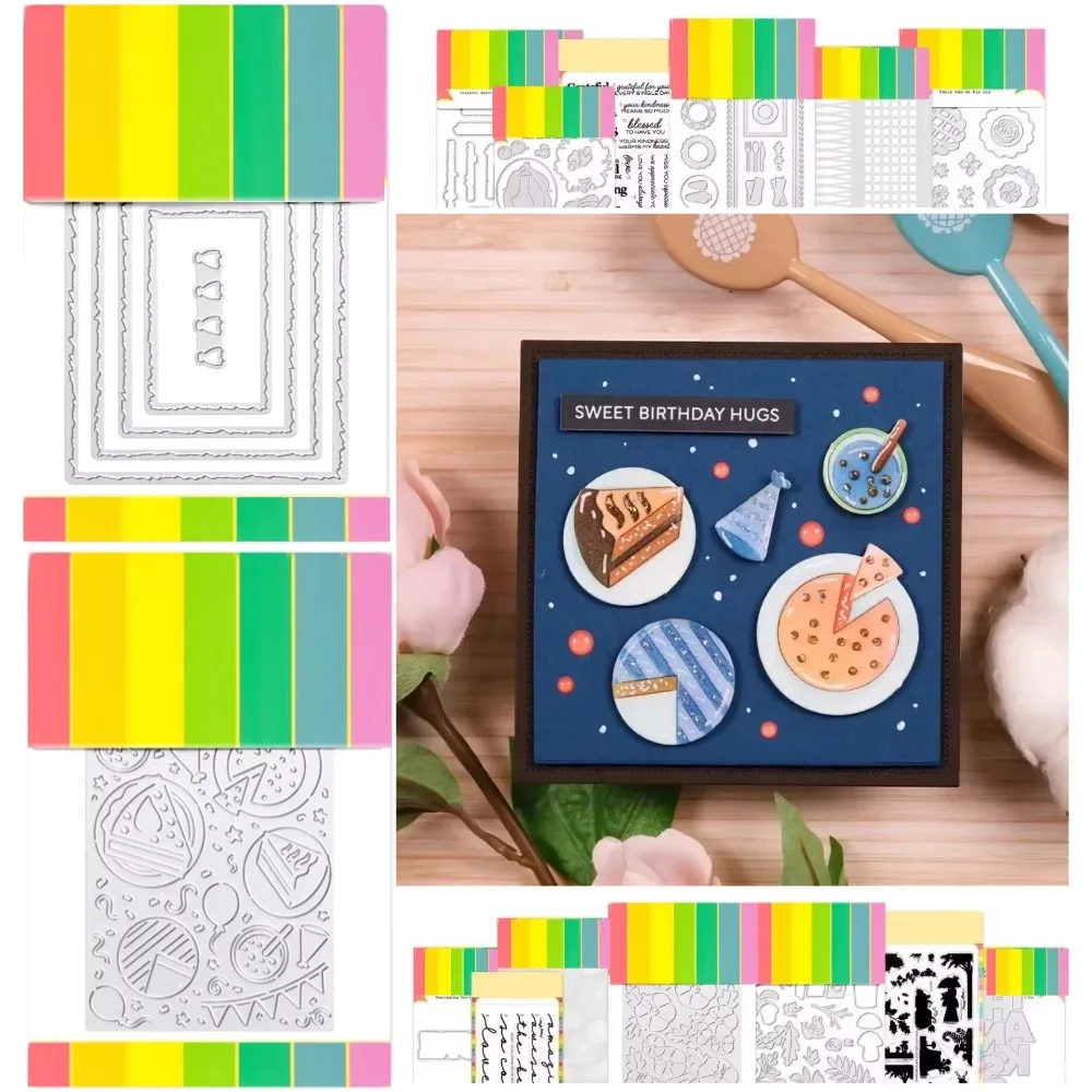 Nouveauté Octobre 2025 : Matrices de découpe et de gaufrage pour la création de cartes de vœux en papier, modèle DIY fait main - Sweet Gathering