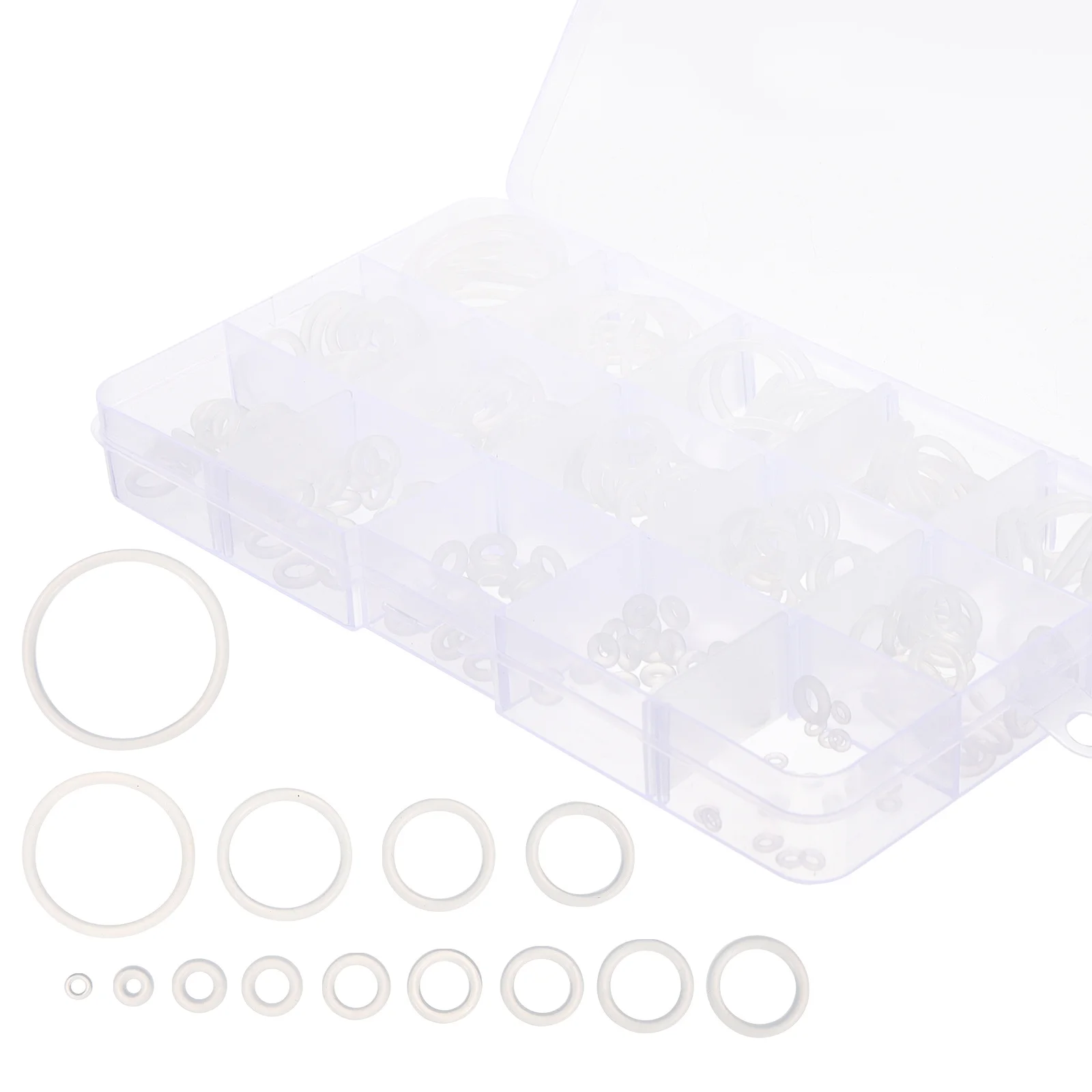 

1Set Silicone O Ring Assortment Flat Washer Kit Hose Bib Repair Hose Washer Garden Faucet Plumbing Gasket Replacement