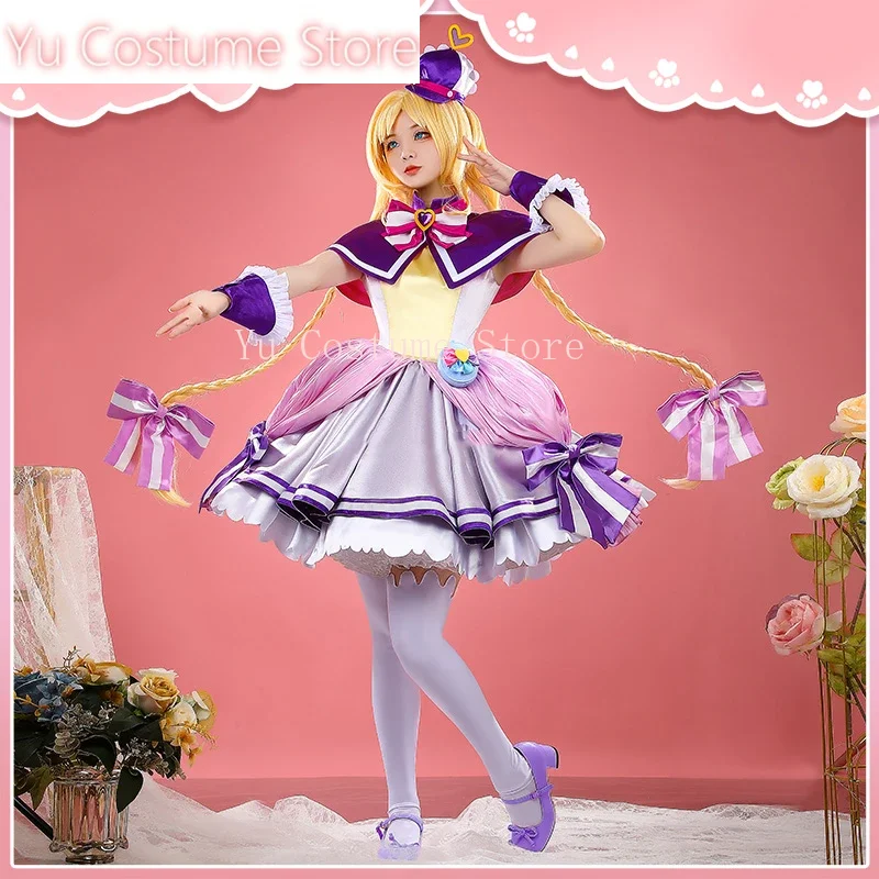 Yu Costume Anime Wonderful Precure! Cure Friendy Sweet Lovely Dress Uniform Cosplay Costume Halloween Party Role Play Outfit