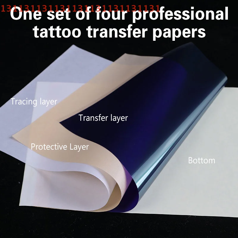 

10 PCS A4 Size Tattoo Transfer Paper 4 Layers Freehand Thermal Copier Stencil Paper for Tattoo Machines Quality Stencil