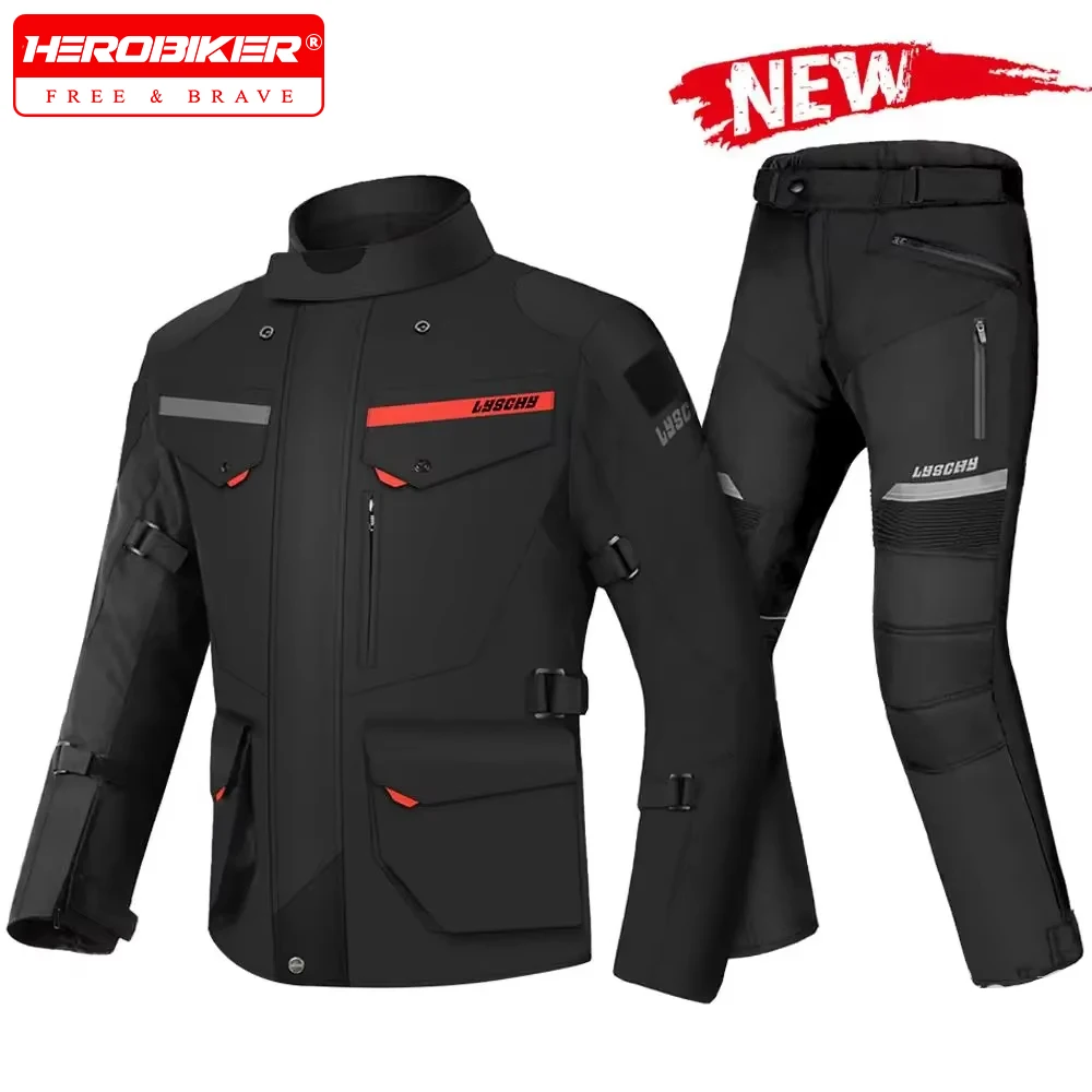 

Зимняя мужская мотоциклетная куртка, водонепроницаемая мужская мотокуртка, носимый мотоциклетный байкерский гоночный костюм, бронежилет, защита