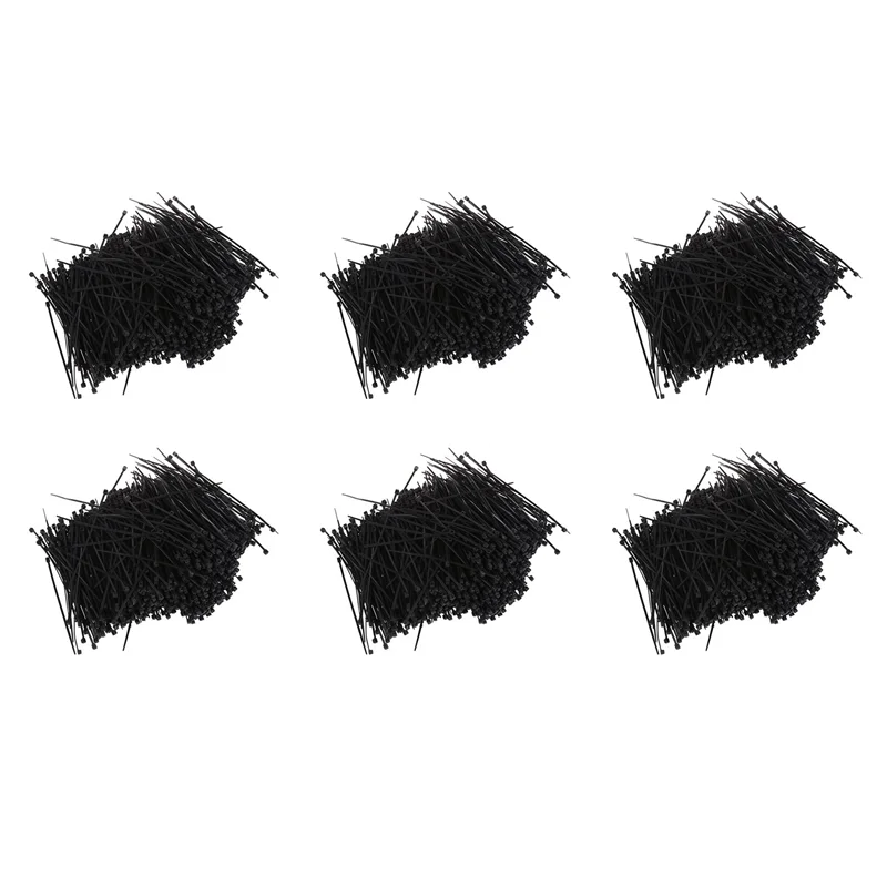 

A01F-6000 Pcs Black Nylon Cable Zip Tie Fasten Wrap 95Mm X 2Mm
