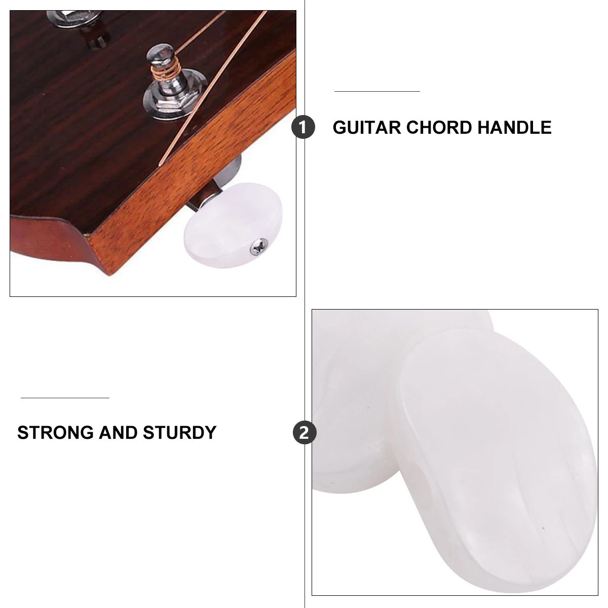 

6 Pcs Knob Hat Buttons Guitar Tuning Pegs Acoustic Tuner Caps Parts Replacement Electric Tuners Knobs Machine Heads