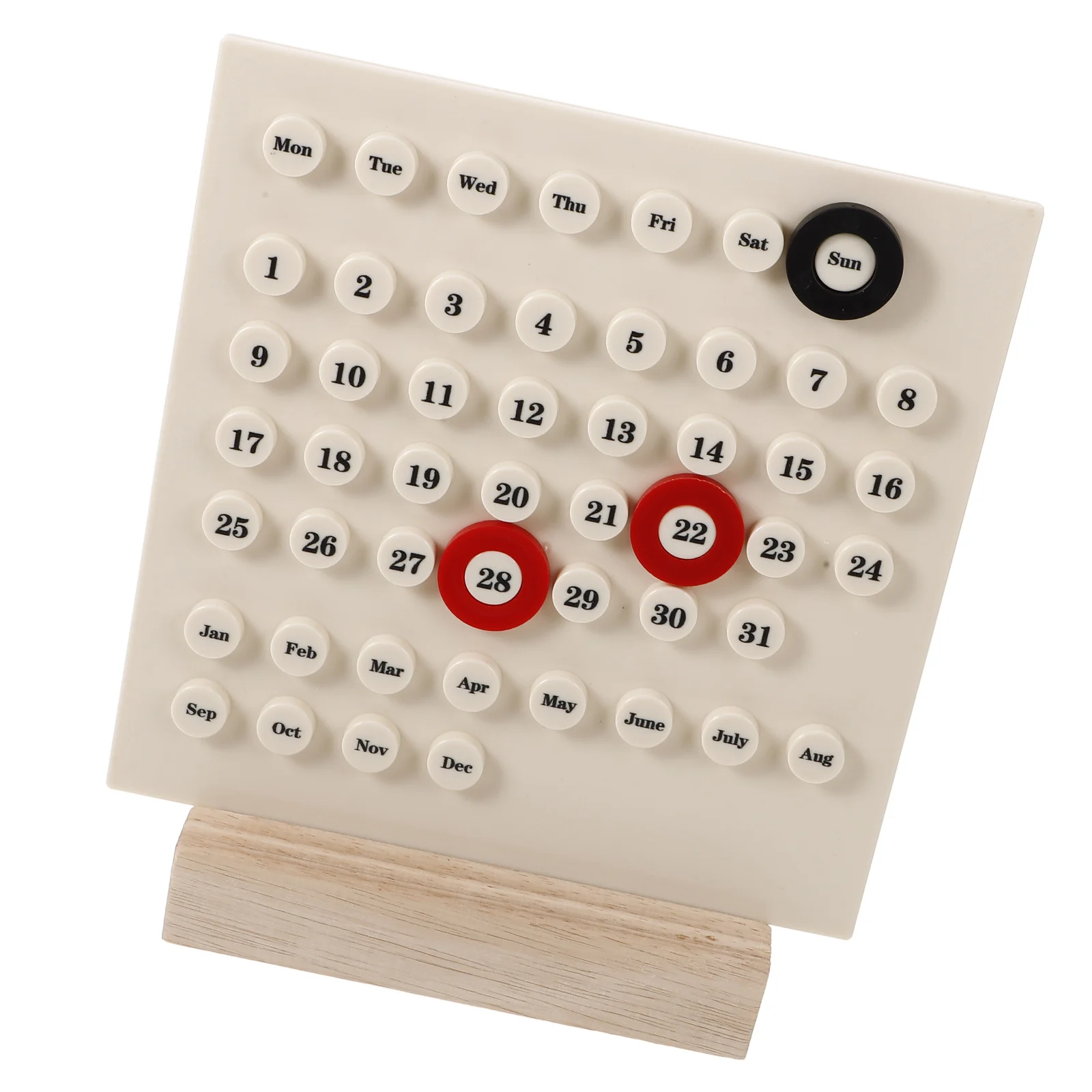 

Decorate Retro DIY Desk Calendar Office Vintage Standing Wooden Countdown 2025 Wall
