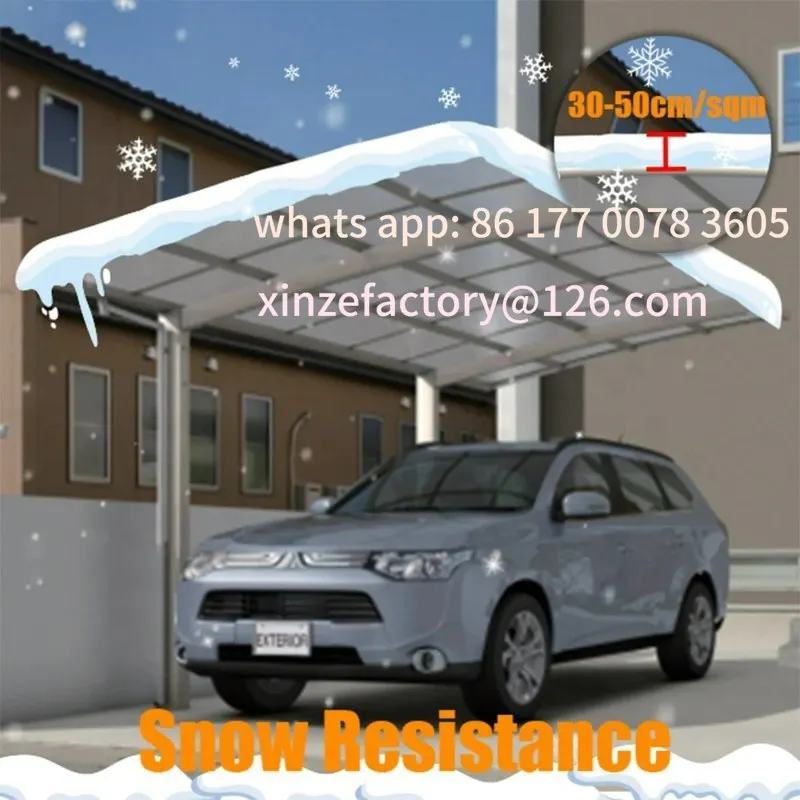 

Customizable Customized Carport Sunroom Outdoor Roof Patio Covers Waterproof Polycarbonate Aluminum Awning for Balcony Car Port