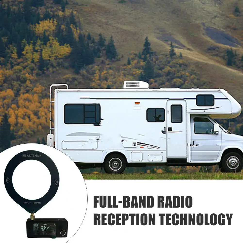 Мини-карманное радио Компактный портативный диапазон радиоприемника с антенной 1,9-дюймовый Ips-экран для использования в помещении и на открытом воздухе Hf/sw/mw/vhf радио