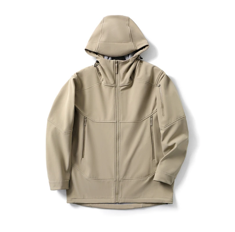 

ARC Bird Fashion Leisure Function Tactical Stormproof Waterproof Windproof Men and Women The Same Three-proof Hooded Jacket