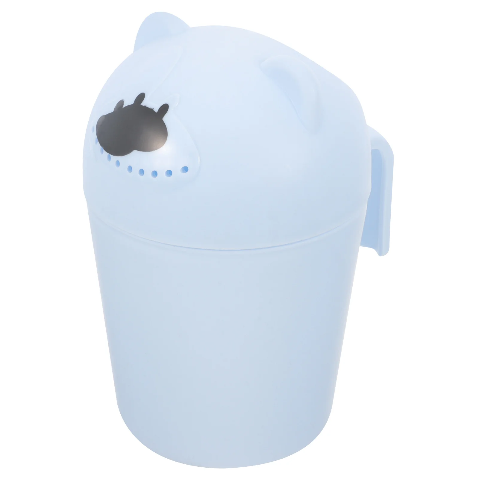 Taza de champú multiusos para niños, diseño de oso de dibujos animados, mango de fácil agarre para un enjuague suave del cabello y unir maceta, riego aleatorio