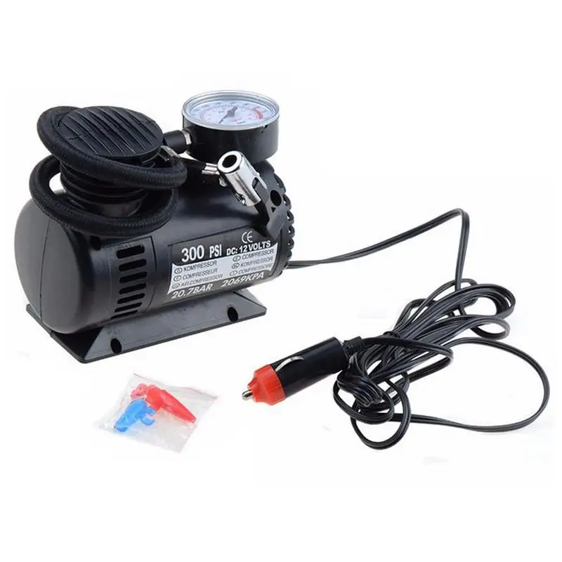 

Portable 300psi Car Mini Air Compressor Pump Universal Automobile Tire Tyre Inflator Pump for Bicycle Motorcycle