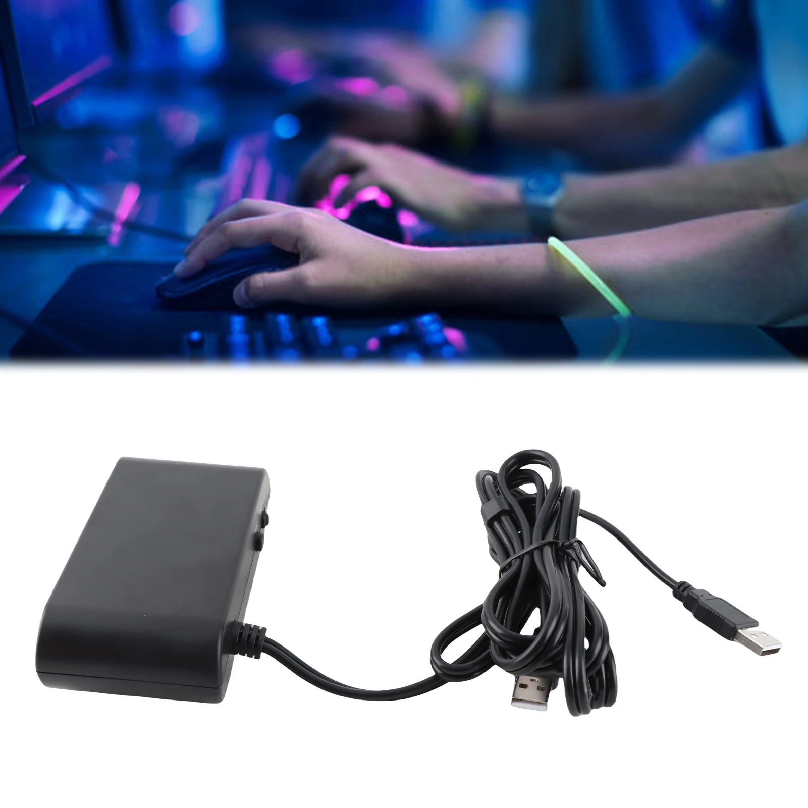 Adaptor Pengontrol GC 4 Port 3 in 1 dengan Fungsi Turbo untuk Switch dan PC, Adaptor Pengontrol GC 3 in 1