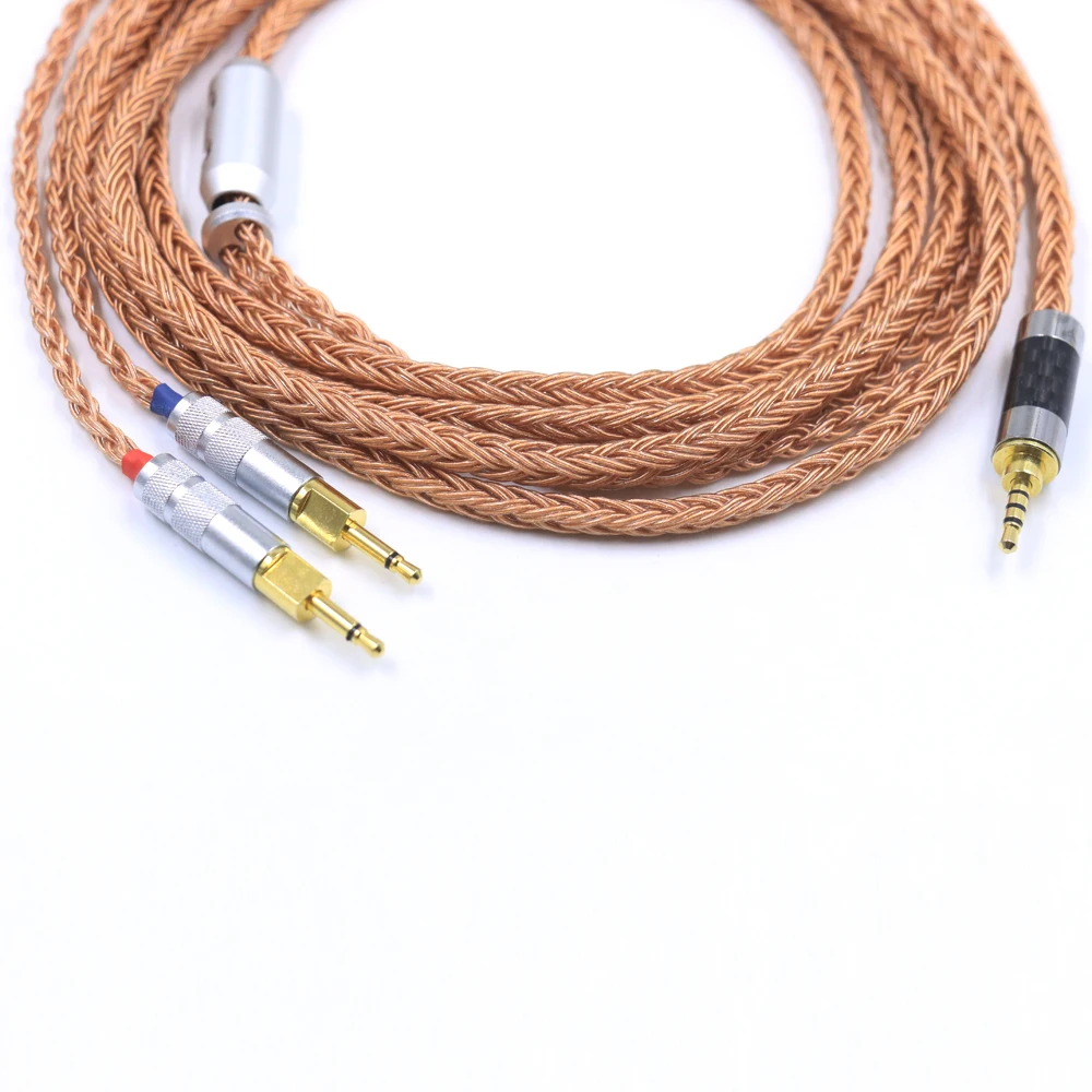 3.5 xlr 4.4オス-デュアル2.5mm 16コアヘッドフォンケーブル,HD 700用hifiケーブル,nheiser hd700 nw zx300