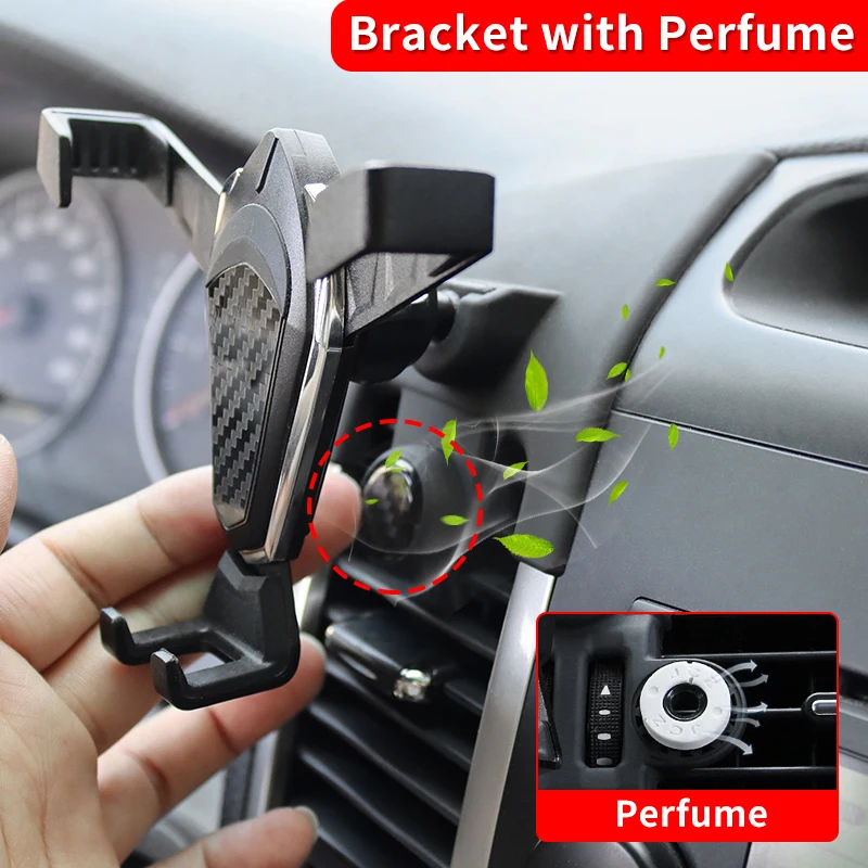 For Toyota Land Cruiser Prado 120 Modified Mobile Phone Stents Gravity Sensing on-Board Bracket with Perfume Function Lc120